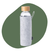 glazen fles white label