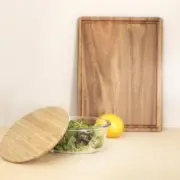 white label glazen ronde lunchbox