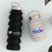 inklapbare waterflessen met logo