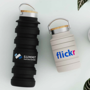 inklapbare waterflessen met logo