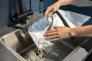 opvouwbare lunchzakjes gerecycled materiaal