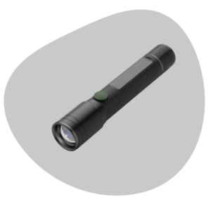 oplaadbare zaklamp bedrukken met logo