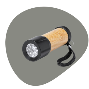 LED zaklampen bedrukken bamboe