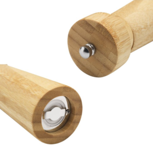 bamboe peper en zout molen bedrukken met logo