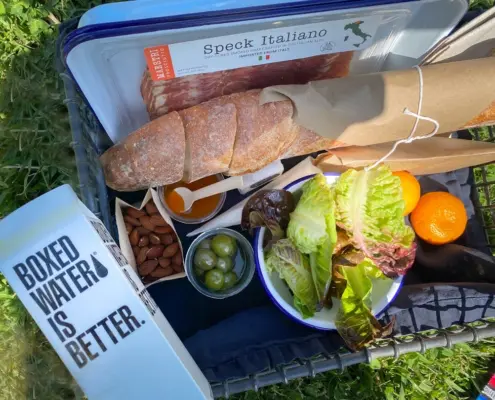 Photo sustainable lunch packaging