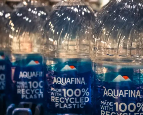 Photo sustainable drink bottles