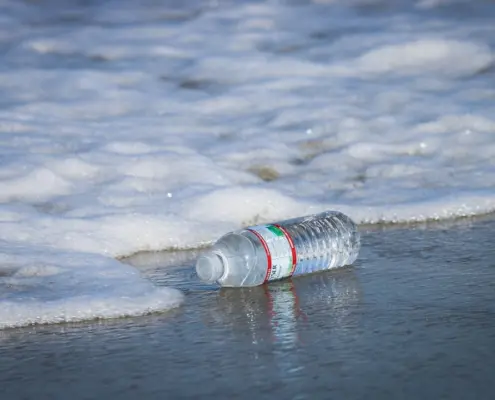 Photo plastic bottle