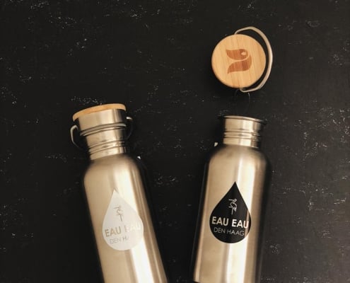 Retulp personeelsgeschenken citymarketing Eau Eau Den Haag duurzaam bedrukken