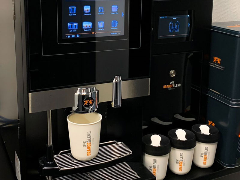 Coffeemachine Retulp kantoor herbruikbare thermosbeker SUP wetgeving