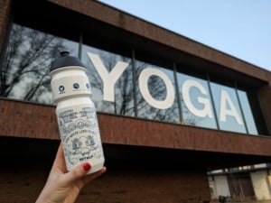 Yoga sportfles yogastudio opdruk