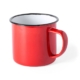 Retulp emaille koffiebekers goedkoop basic retro rood