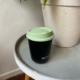 Retulp travel cup basic koffiebeker zwart groen