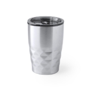 Beker met extra isolatie zilver RVS