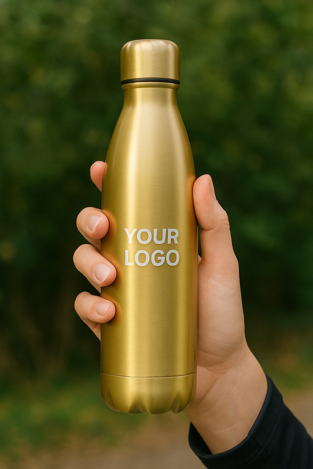 gouden fles personaliseren white label