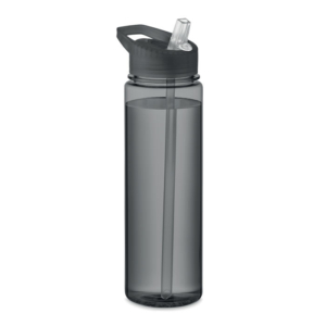 waterfles met rietje grijs
