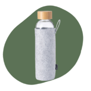glazen fles white label