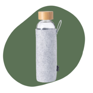 glazen fles white label