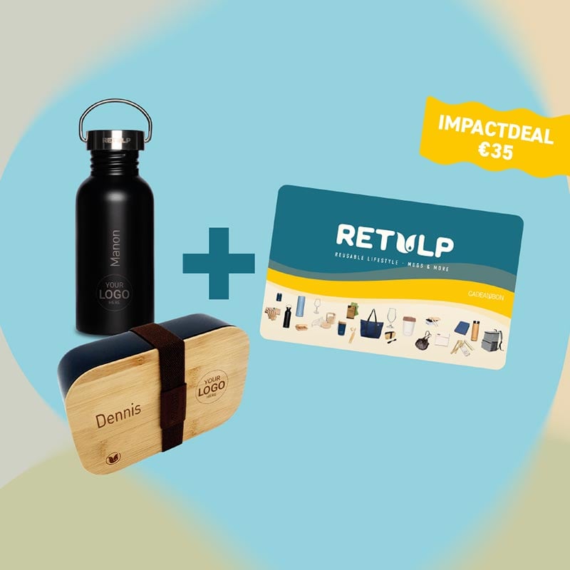 Combi Impactdeal - kadobon + drinkfles of broodtrommel