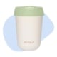 Retulp herbruikbare koffiebeker TravelMug SUP wet - wit met groene dop