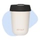 Retulp herbruikbare koffiebeker TravelMug SUP wet - wit met zwarte dop
