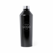 XL design thermosfles zwart