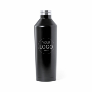 XL design thermosfles zwart