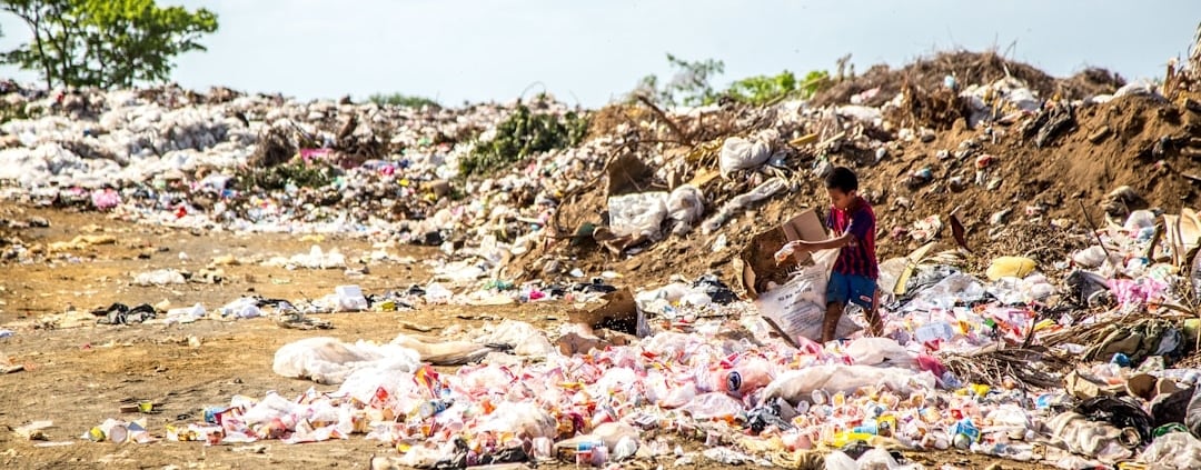 Photo plastic waste