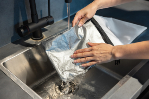 opvouwbare lunchzakjes gerecycled materiaal