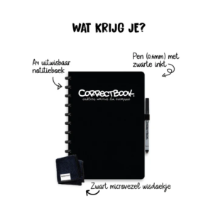 uitwisbaar notitieboekje correctbook