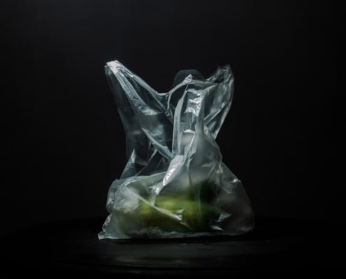 Photo Plastic in food