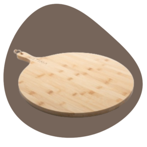 ronde borrelplank bamboe