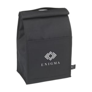 zwarte lunchbag bedrukken