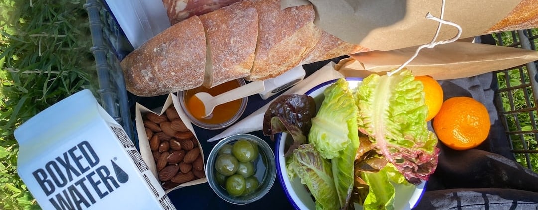 Photo sustainable lunch packaging