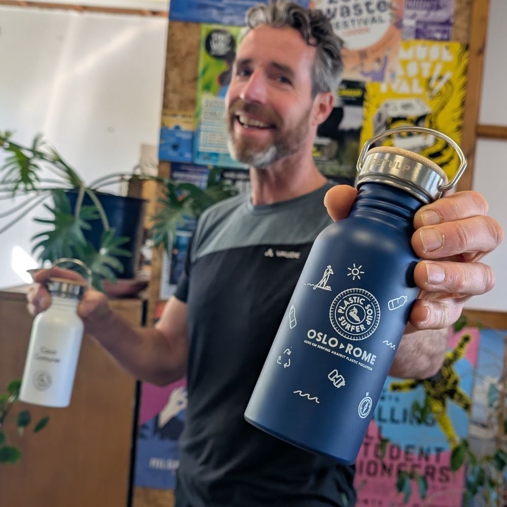 Retulp fles voor de paus plastic soup surfer