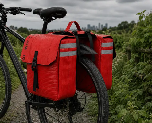 Retulp grote dubbele fietstas brandweerslangen