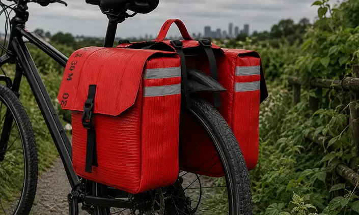 Retulp grote dubbele fietstas brandweerslangen